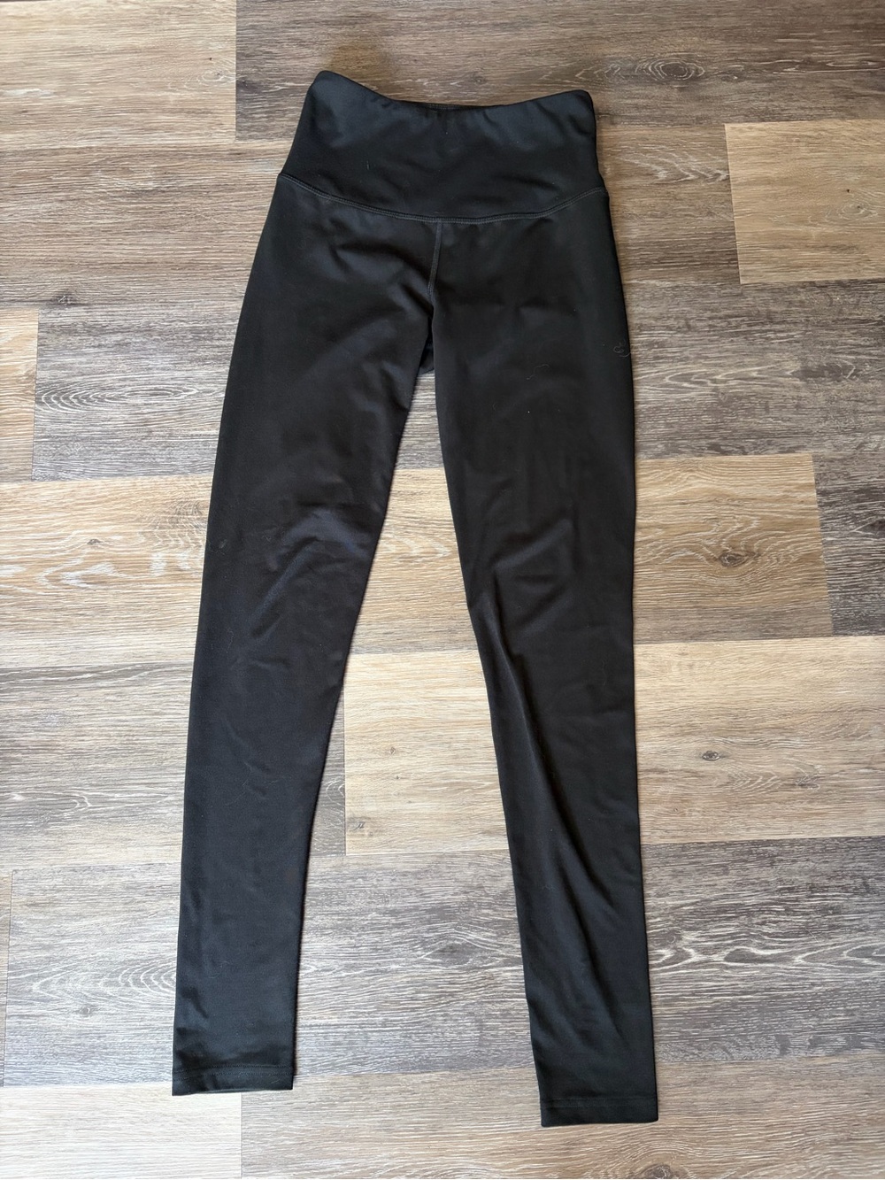 SO Black High-Waist Leggings with Wide Waistband